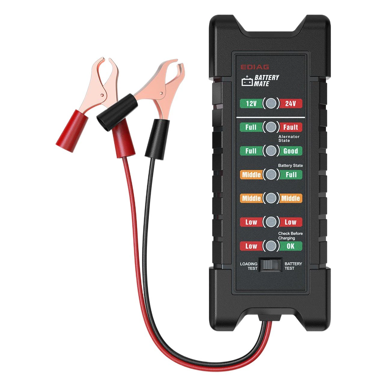 Детектор батареи 12 В/24 В умная светодиодная косилка мотоцикл яхта автомобильный аккумулятор детектор клип