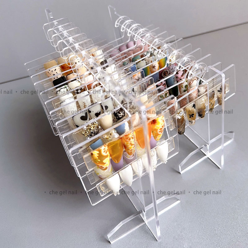 Nail Art display Board estilo acrílico tarjeta de color funciona modelado modelo de escritorio muestra de almacenamiento herramienta de suspensión