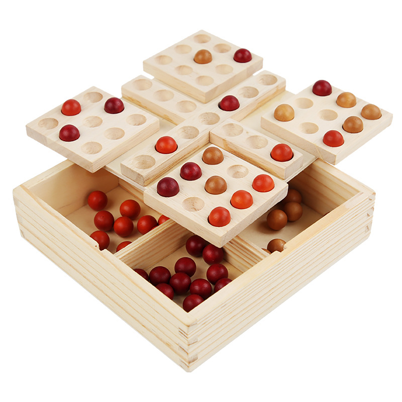 Estudiante DE LOS NIÑOS rotación gobang dos personas batalla de tres personas jardín de infantes juego de escritorio interactivo entre padres e hijos juguetes educativos