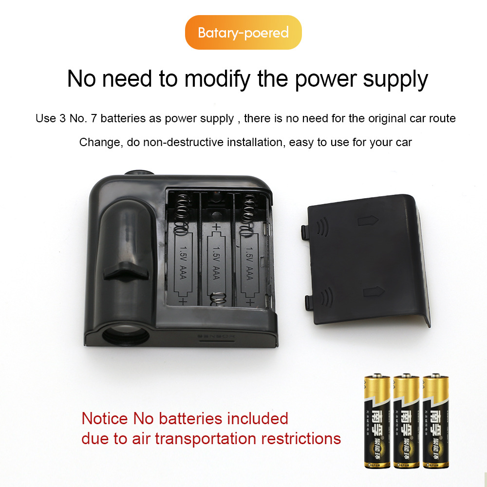 Auto LED puerta luz de bienvenida batería pegada inducción de apertura automática de proyección patrón de moda