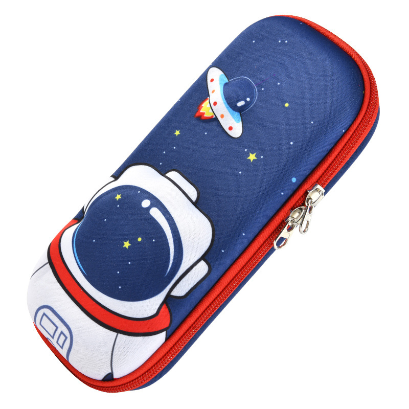 EVA papelería caja de lápices 3D tridimensional de doble capa de gran capacidad de dibujos animados niños estudiante impermeable resistente al desgaste LOGOTIPO conjunto Premio