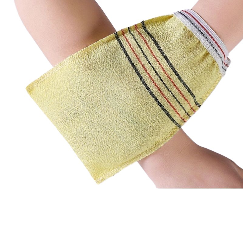 Old-fashioned double-sided thin bath towel