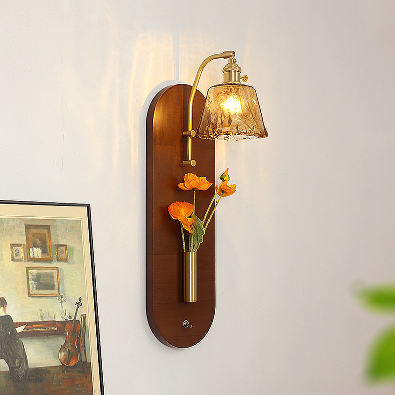 Medieval Wall Lamp Bedside High-End Retro Wabi-Sabi Style Lamp Solid Wood Bedroom Corridor Aisle Living Room Background Wall Lamp Medieval Wall Lamp Bedside High-End Retro Wabi-Sabi Style Lamp Solid Wood Bedroom Corridor Aisle Living Room Background Wall Lamp