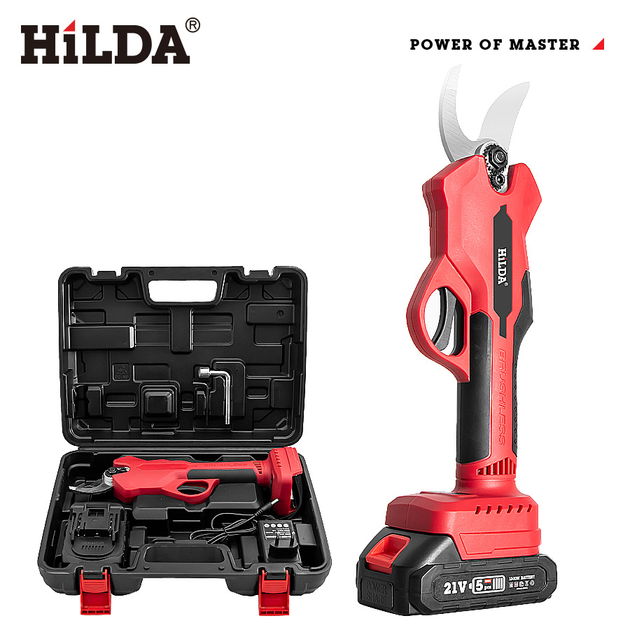 HiLDA / Hilda tijeras eléctricas de litio tijeras eléctricas tijeras eléctricas de litio tijeras eléctricas de corte de ramas gruesas tijeras eléctricas