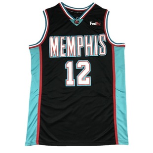 Foreign Trade Grizzlies 12 # No. 10 Morant Mi Embroidered Basketball Jersey Vest Retro Green City Version