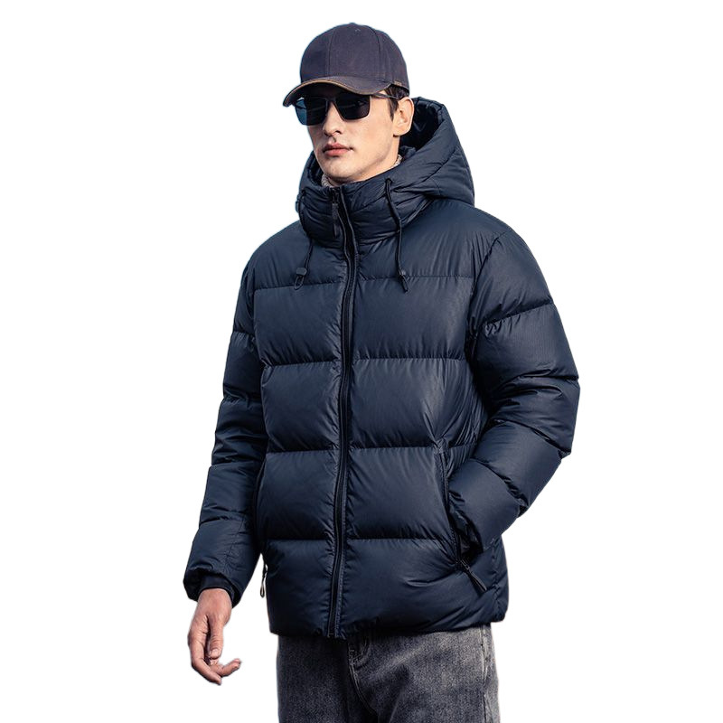 Men's Premium 90% White Duck Down Parka With Hood - Ultra-Warm Winter Coat For Extreme Cold Weather High Fill Power 900 Lightweight Breathable_voghion.com