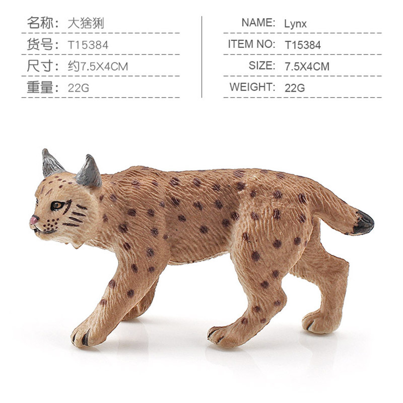 Simulación transfronteriza animal del bosque CATx modelo de juguete para niños gato cognitivo CATx Castor salvaje decoración adornos