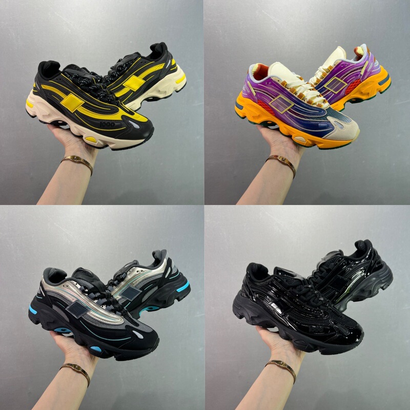 Low-Top Retro Dad Casual Sports Running Shoes Have Different Textures on the Upper Material in Different Colors