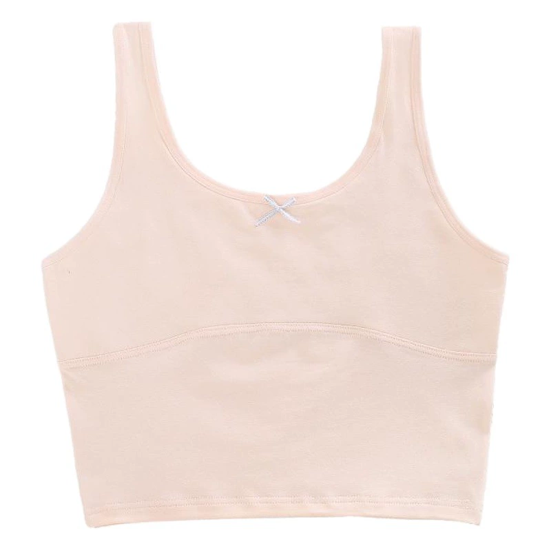 Девушки нижнего белья Девушки период развития маленький жилет длинный школьник девочка детский бюстгальтер хлопок тряпка