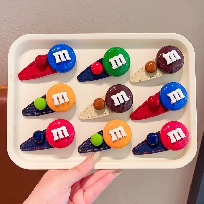 Korean Version Candy-Colored m Bean Side Bangs Clip for Women 2025 New High-End Style Back of the Head Bb Clip Hair Accessory Korean Version Candy-Colored m Bean Side Bangs Clip for Women 2025 New High-End Style Back of the Head Bb Clip Hair Accessory