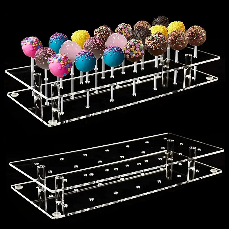 21 лунный квадрат акрилового прозрачного леденца на палочке