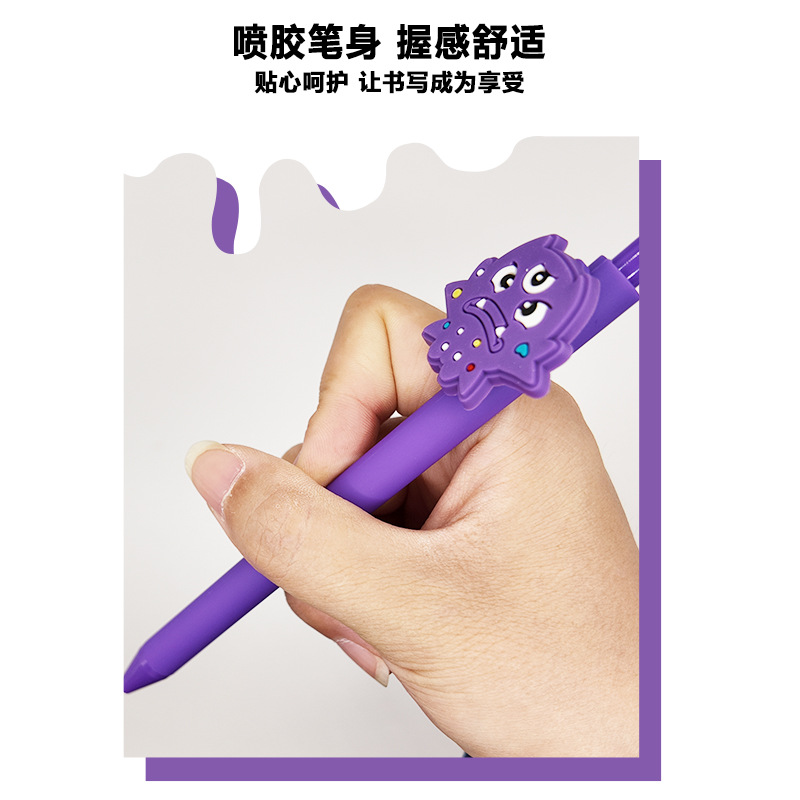 Nuevo Halloween Fantasma Limited Pluma neutra Personalizada PVC adhesivo blando parche de escritura publicitaria regalos bolígrafo de firma lindo