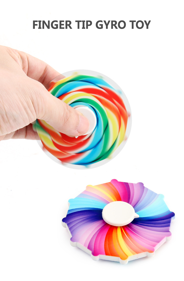 Creative Fashion Double-sided Colorful Fidget Spinner Stress Relief Toy display picture 1