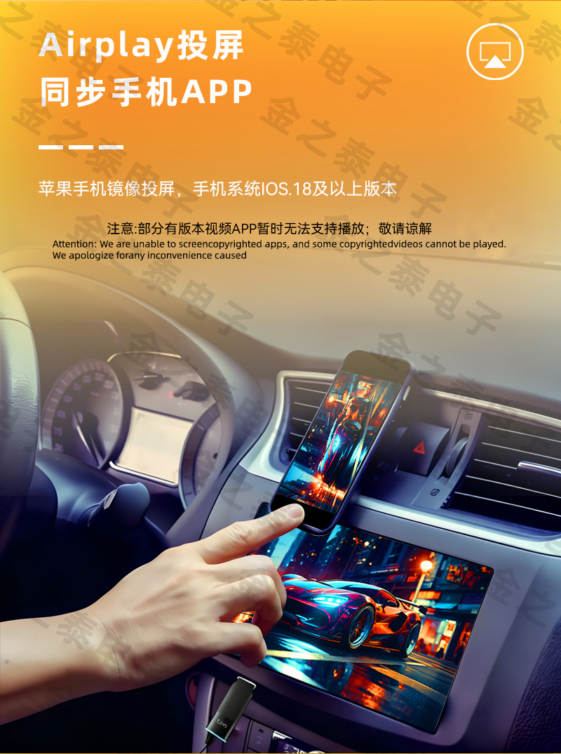 Hot-Selling 4-in-1 Carplay Wireless Box Smart Mirror Screen Projection Car Connectivity Reverse Control Carplay Box