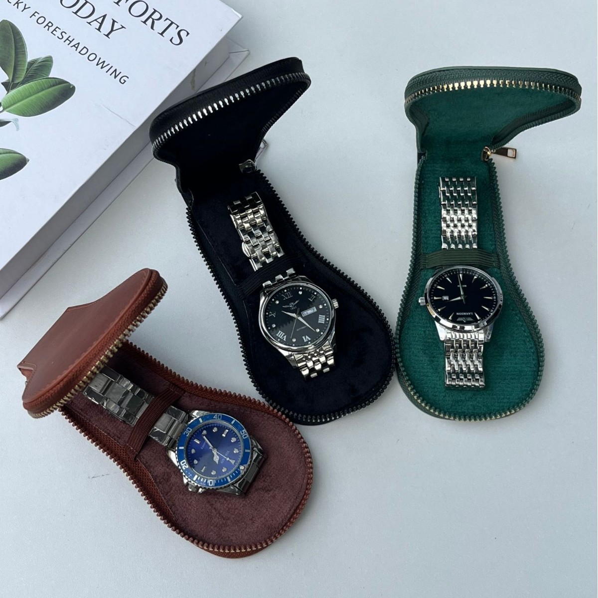 Cross-Border E-Commerce Hot Product Portable Watch Storage Box Dust-Proof and Scratch-Proof Jewelry Jewelry Box Watch Storage Bag