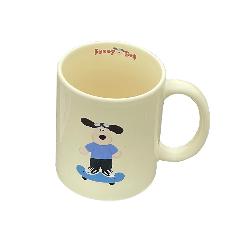 Nuevo lindo cachorro taza niñas Taza de cerámica Oficina leche café taza de agua taza de regalo de boda