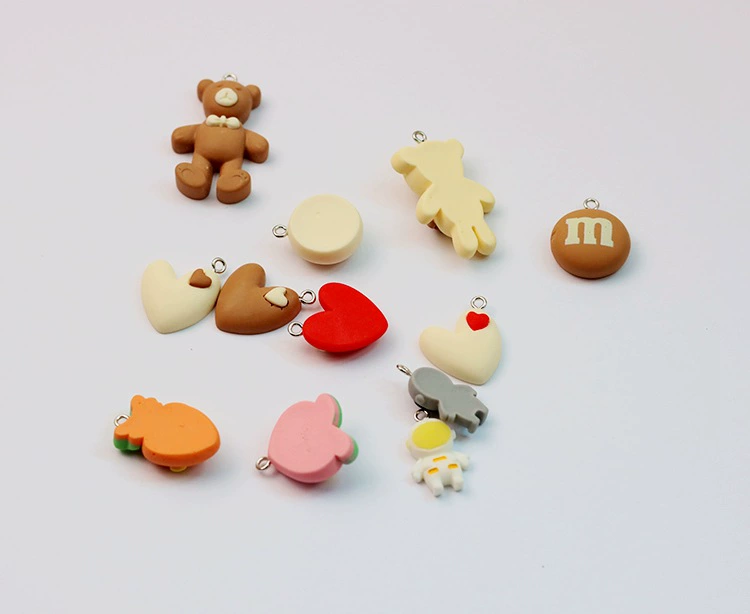 Ключница с рисунком, брендовый аксессуар, серьги, DIY, с маленькими медведями