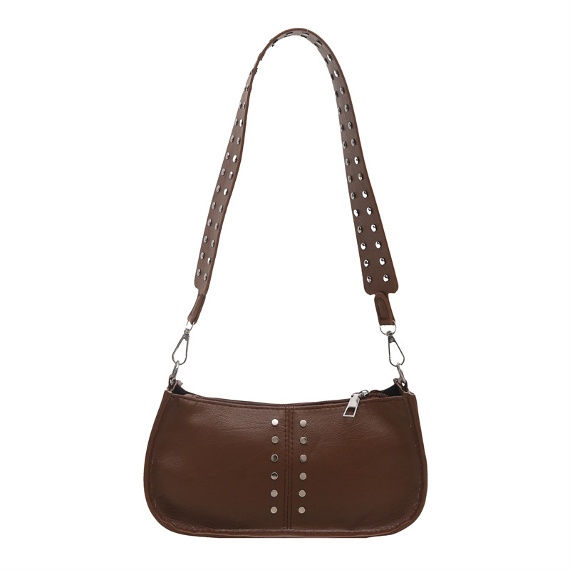 Bolso de hombro simple coreano de alto valor, invierno 2024 nuevo estilo retro personalidad casual bolso bajo la braza.