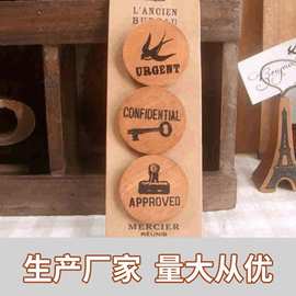 跨境亚马逊2025新款现货微缩古木套三夹子封口凉衣实木场景装饰