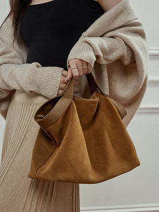 Retro fashionable universal leather matte high quality capacious shoulder bag, internet celebrity