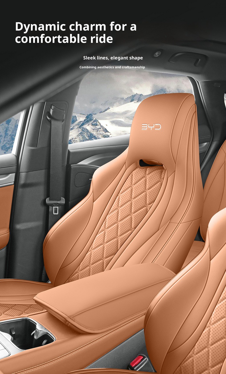 New Model Special Car Hiace 07Ev Nappa Leather Four-Season Left-Hand Drive Overseas Right-Hand Drive Seat Cover Cross-Border Full-Cover Car Seat Cushion