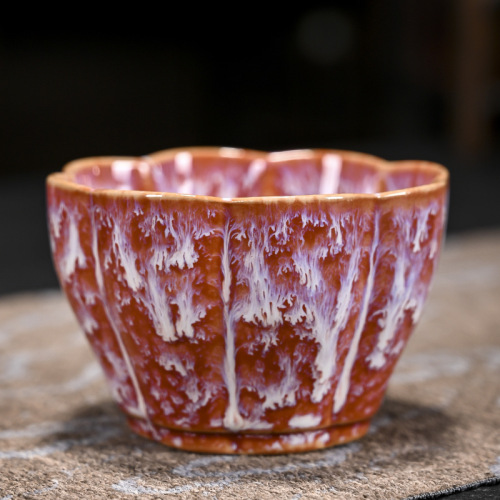 New item kiln change ceramic irregular cup household Gongfu tea cup personal cup tea drinking cup Tianmu Jianzhan master cup tea bowl