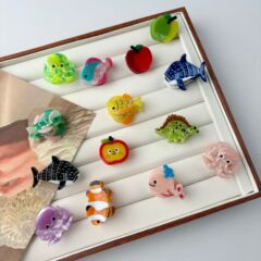新品海洋酢酸mini小タコイルカクジラ髪饰りインスタ高级感可爱いヘアピンy2kドーパミン