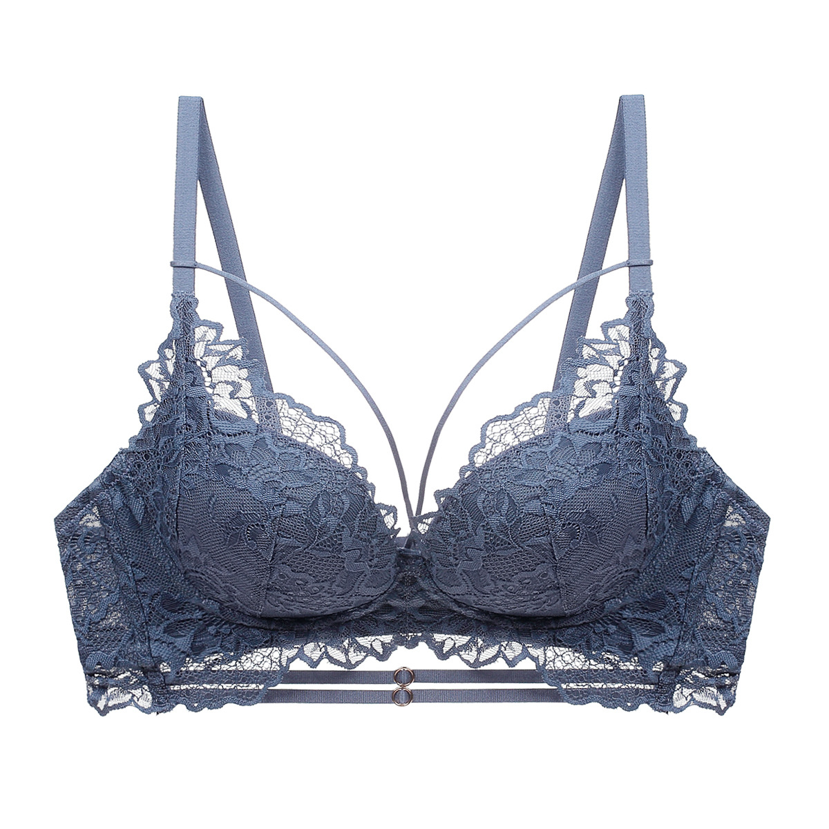 Sexy lace strapless lingerie set, comfortable small chest gathering and seamless adjustment, upper support, few women's_voghion.com