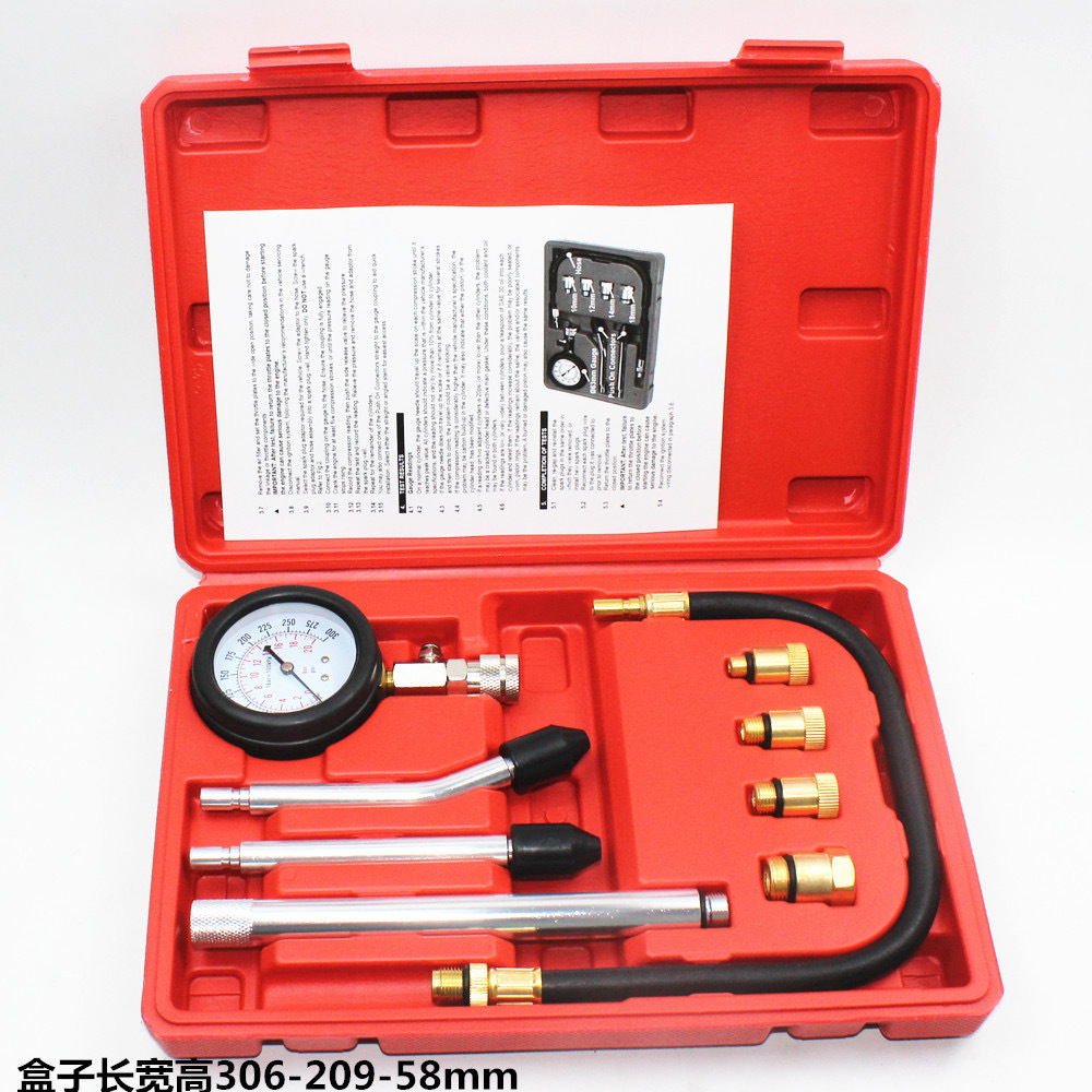 Inicio multifunción coche motocicleta manómetro de doble propósito juego de inspección manómetro de cilindro herramienta de reparación al por mayor