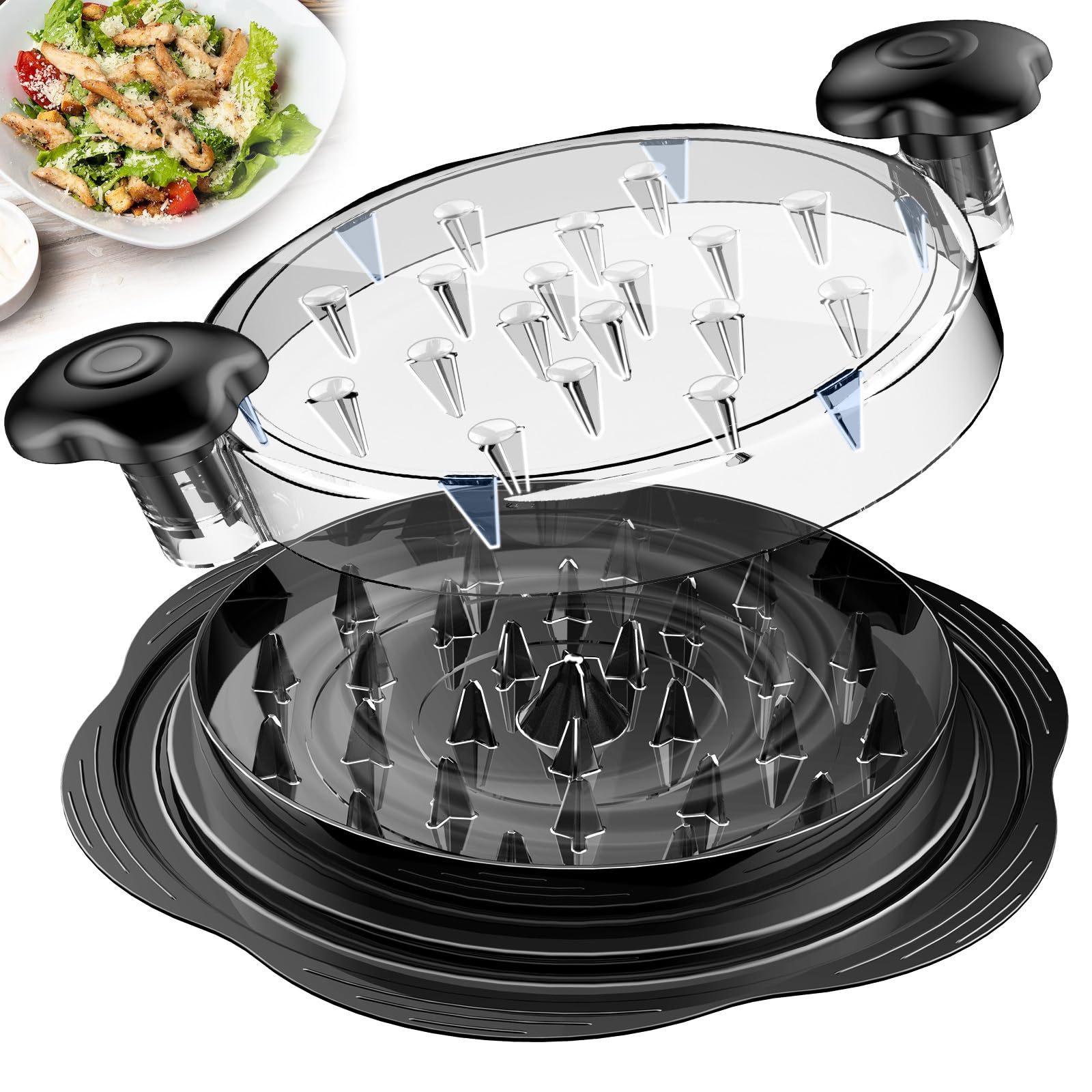 Cross-border chicken breast shredder for home use, chicken slicer and separator, food processor for shredded meat, chicken breast shredder and mixer