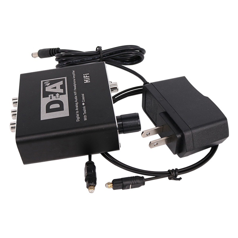 Transfronterizo dedicado digital al convertidor analógico coaxial a 5,1 canales decodificador de audio 3,5 auriculares con ajuste