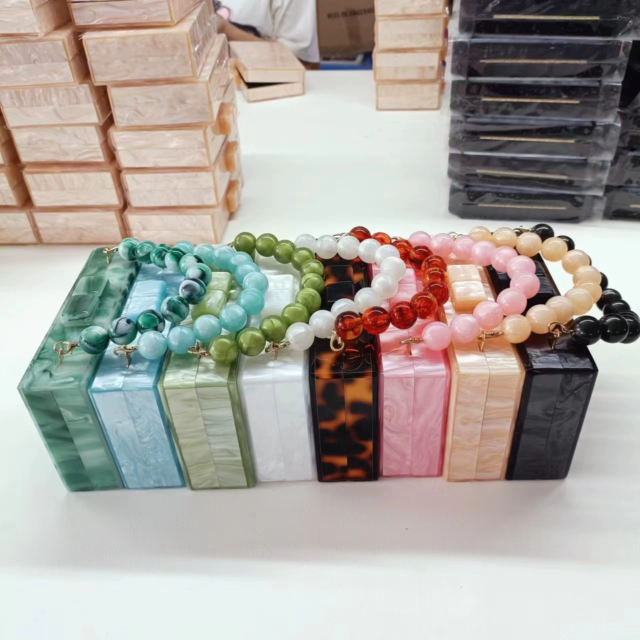 () вместительная акриловая переносная бусин bracelet, платье, пакет для еды