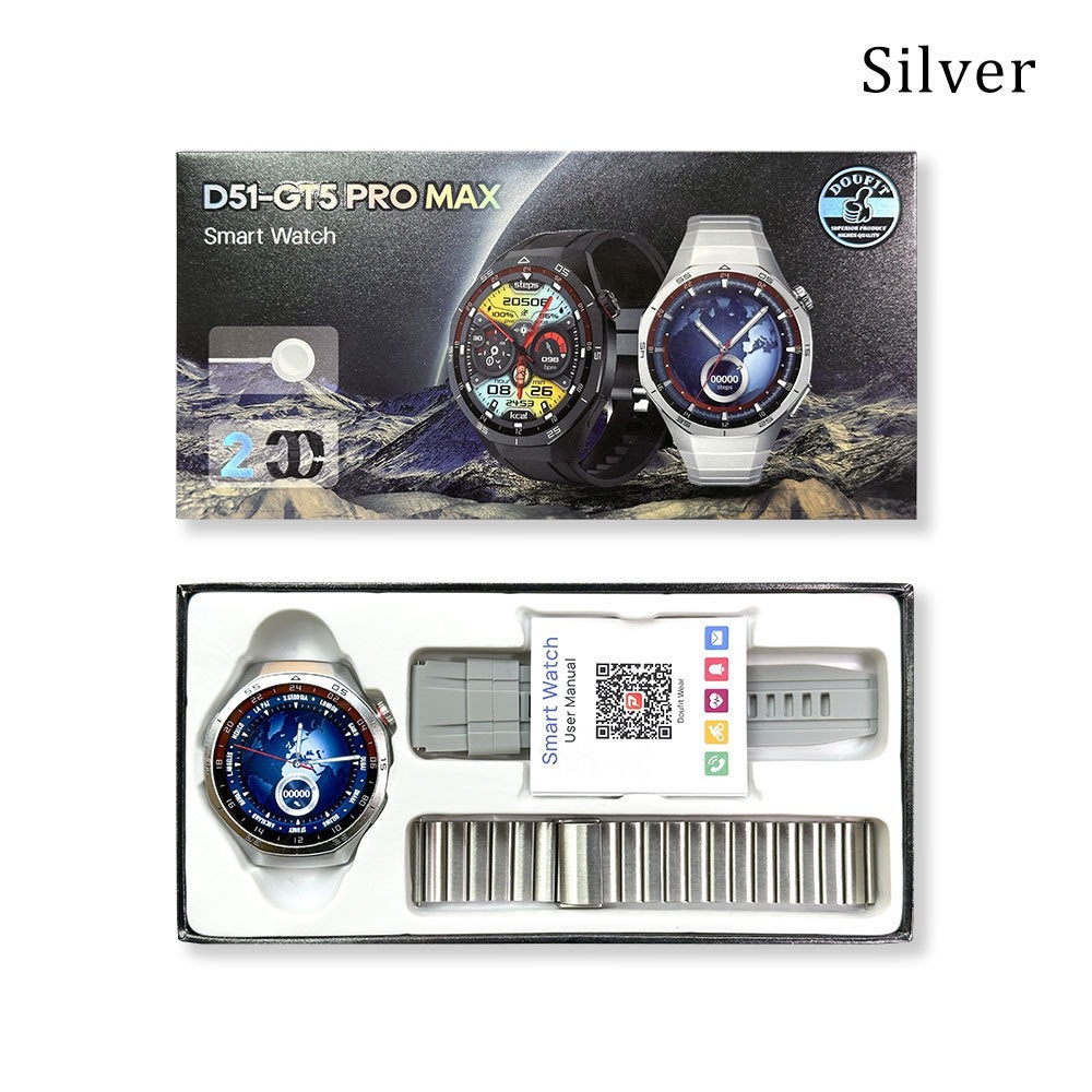 Cross-Border New D51-Gt5 Promax Smart Watch Message Push Bluetooth Call Dual Strap Set