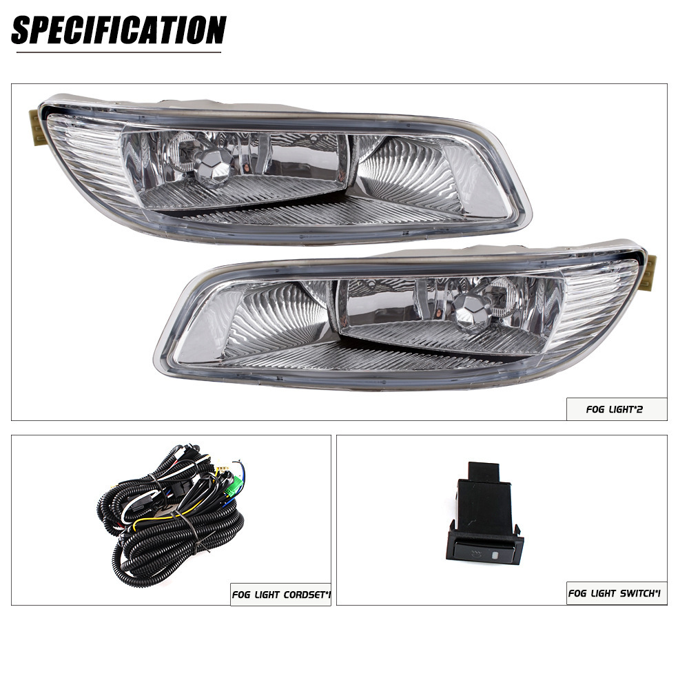 Aplicable a TOYOTA 02 03 04 Viejo conjunto de luces de niebla delanteras RuiLion / ZACE, luces de niebla diurnas, luces de barra delantera