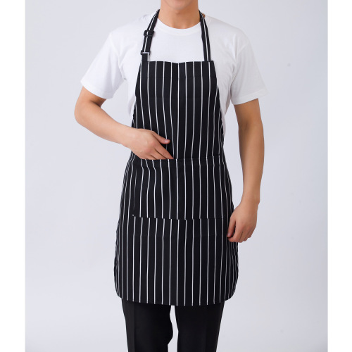 Chef's Apron Hotel Restaurant Canteen Workwear Apron Coffee Shop Dining Restaurant Male and Female Neck Apron Wholesale