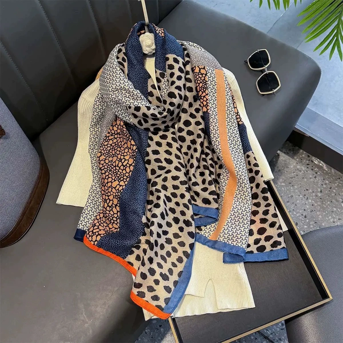 (Cross-border trading), keep warm scarf, universal long cloak, cotton and linen, European style