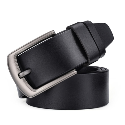 Factory direct sales men's pin buckle belt genuine leather bare cowhide belt men's one piece drop shipping factory wholesale drop shipping