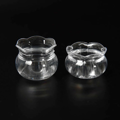 プラスチックシミュレーションミニ水槽モデルDIY手作りクリームペースト粘土容器ミニチュア食べ物遊びminiカップ