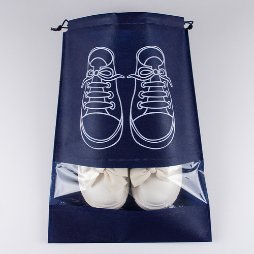 Non-woven storage bag shoe storage bag drawstring drawstring travel storage bag dust-proof shoe bag non-woven shoe bag