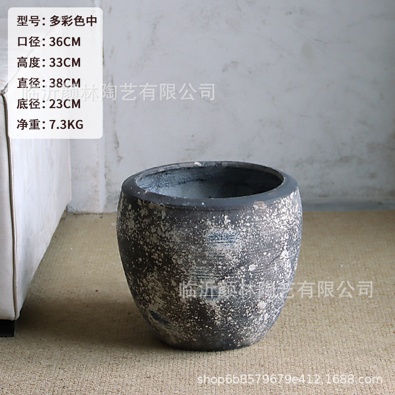 Retro de alto nivel gran calibre centro comercial hotel lirio bambú dragón árbol de sangre pájaros del cielo gran maceta verde