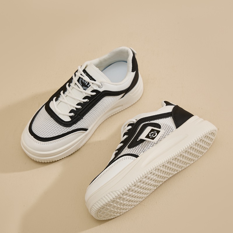 Zapatos de malla 2026 primavera y verano zapatos de mujer zapatos de suela suave no cansados zapatos deportivos de mujer zapatos blancos de mujer zapatos de suela gruesa