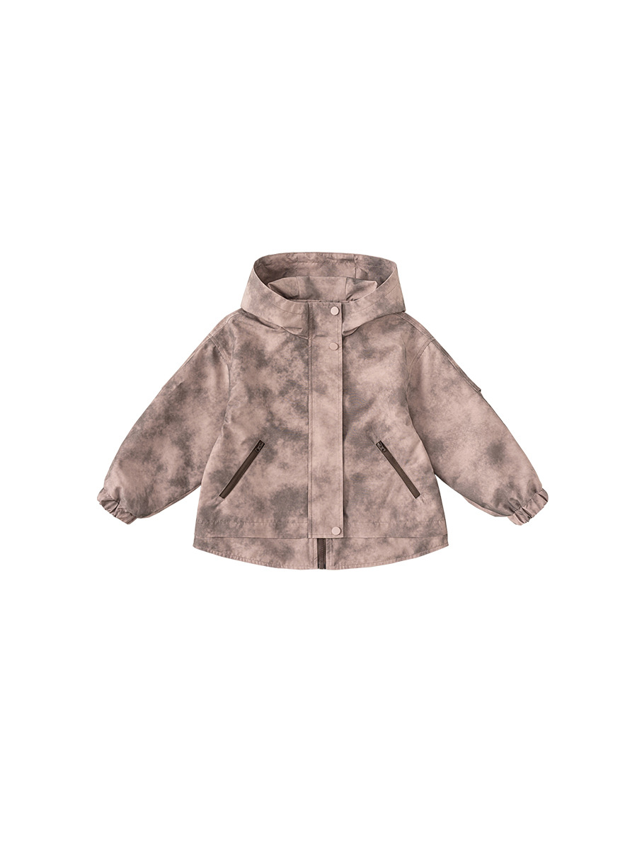 Yoobao para niños de otoño nueva chaqueta de niños niñas de otoño suelta para niños al aire libre chaqueta con sombrero de viento de montaña