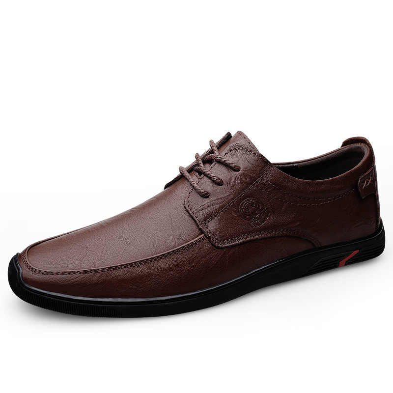 Zapatos de cuero casuales comerciales transfronterizos para hombres zapatos de conducción de lazos de cuatro estaciones zapatos de trabajo profesionales zapatos de cuero de vaca zapatos de hombre