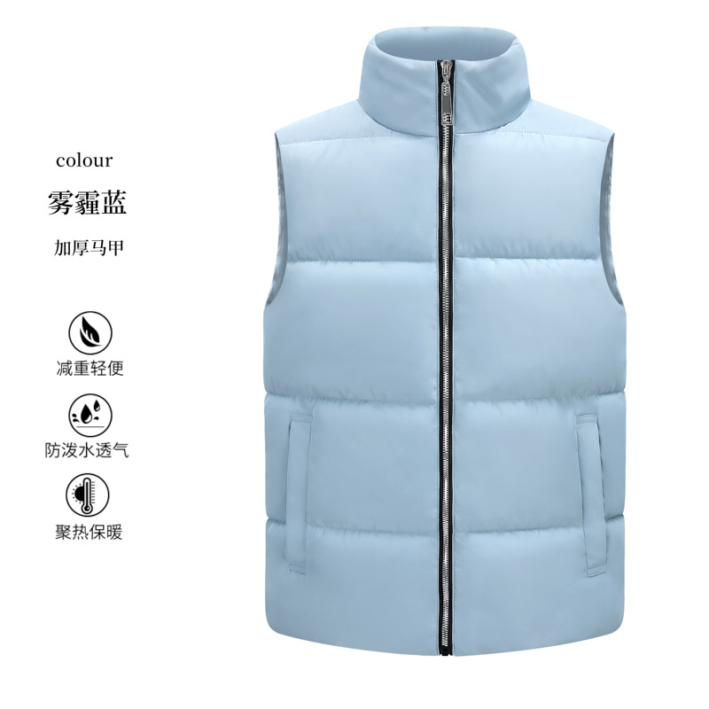 Hombre chaleco cálido caballo clip cross-border sin mangas chaqueta de trabajo ropa de trabajo al aire libre chaleco de invierno personalizado