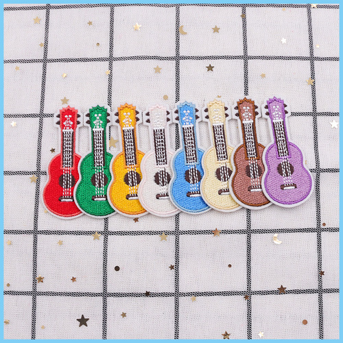 Minghao cross-border color guitar embroidery cloth patch combination set cute patch patch embroidery seal decorative patch