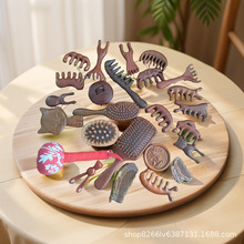 檀木梳子便携小随身头部养发按摩经络中秋佳节送家人朋友伴手礼