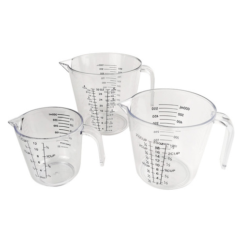 Factory graduated measuring cup large capacity plastic measuring cup 1000ml transparent milk tea shop measuring cup baking measuring cup