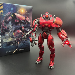NECA环太平洋机甲良质メッキ発光暴风赤赤中国机甲可动フィギュア玩具