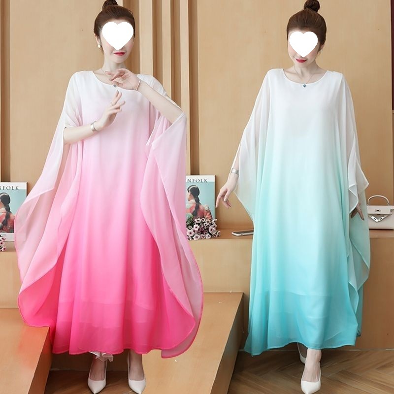 成人禅舞服宽松连衣裙女装古风改良日常装茶服飘逸长裙合唱古筝裙