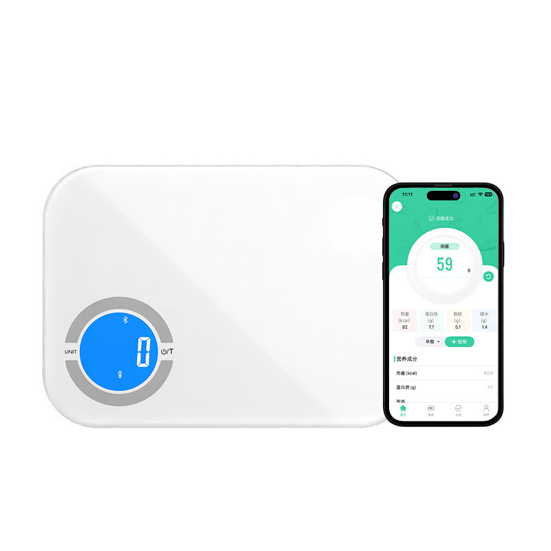 FRKスマートキッチン計量アプリ 食品栄養分析 高精度グラム計量スケール 跨境USB電子キッチンスケール|undefined